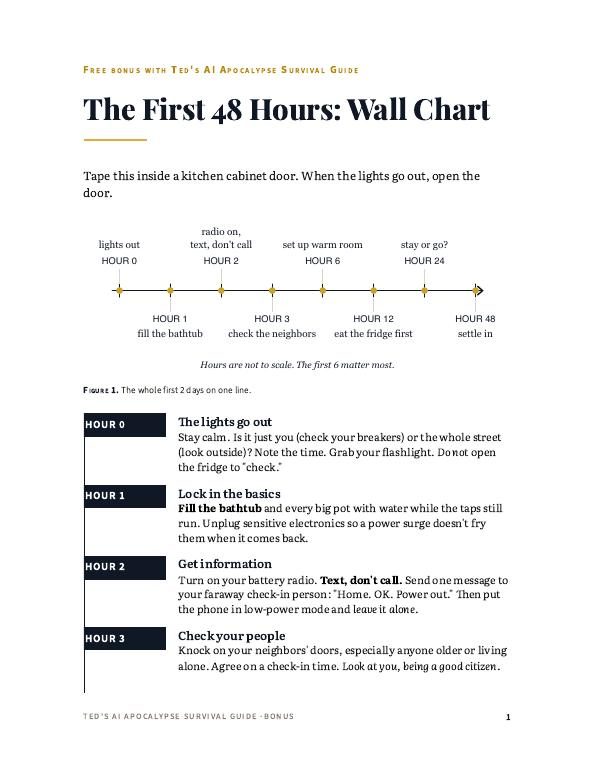 The First 48 Hours Wall Chart